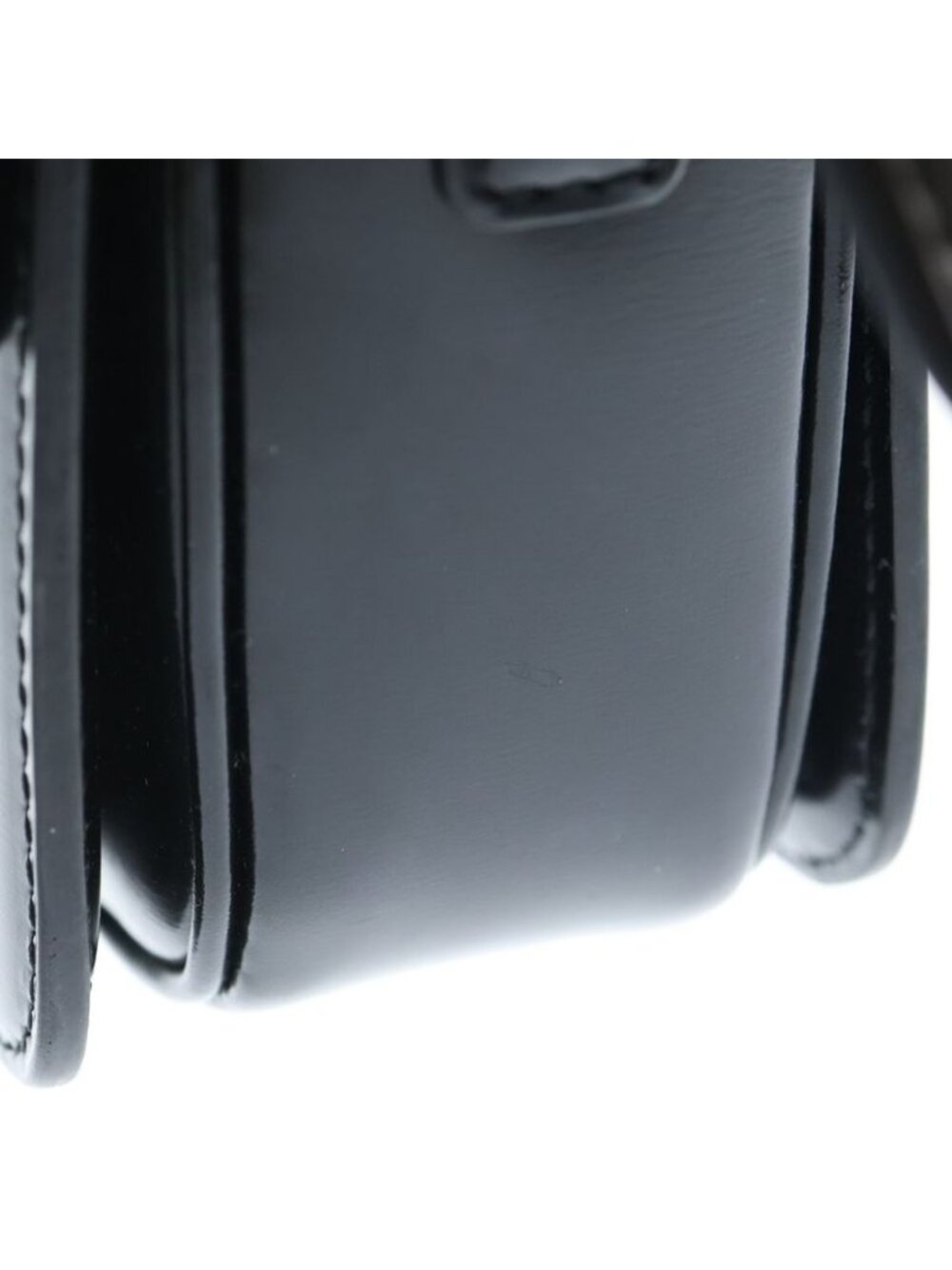 Celine Teen Triomphe Shoulder Bag Black Shiny Calfskin - Picture 6 of 6